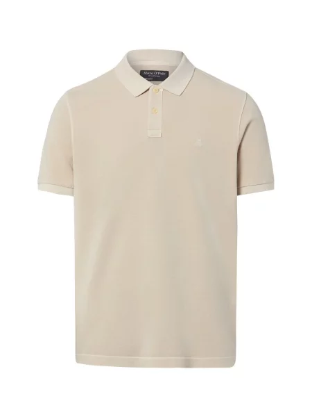 Koszulka polo o kroju Regular Fit z czystej bawełny Marc O'polo beżowe
