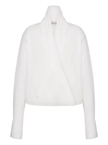 Bluză Alberta Ferretti alb