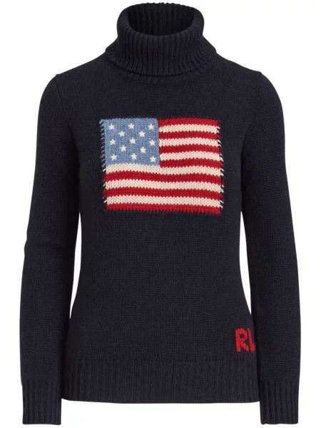 Pulover Ralph Lauren Collection din cașmir albastru