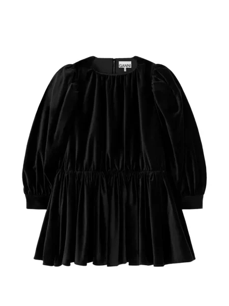 Rochie Ganni de catifea negru