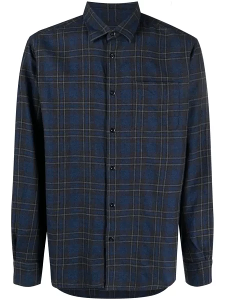 Lung cămașă Woolrich în carouri gri
