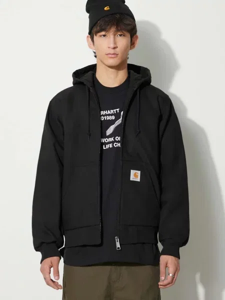 Carhartt WIP geacă bărbați de tranziție negru