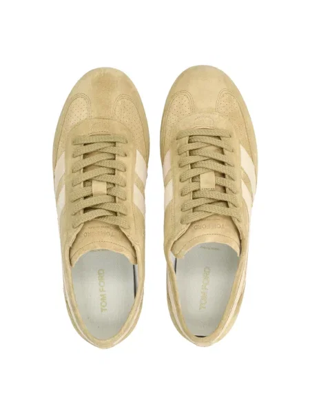 Sneakersy Tom Ford zamszowe brązowe
