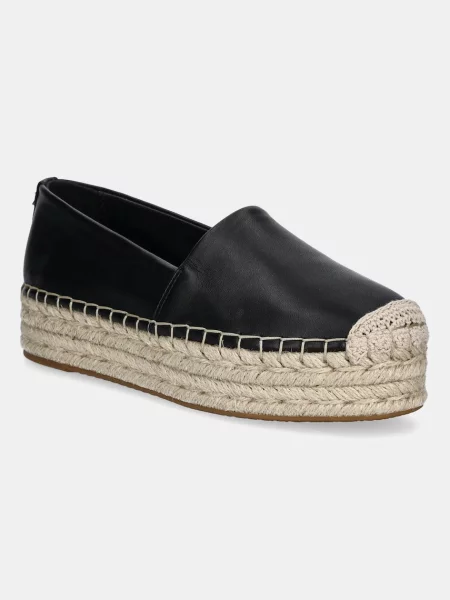 Usnjene espadrile MICHAEL Michael Kors Lynn črna