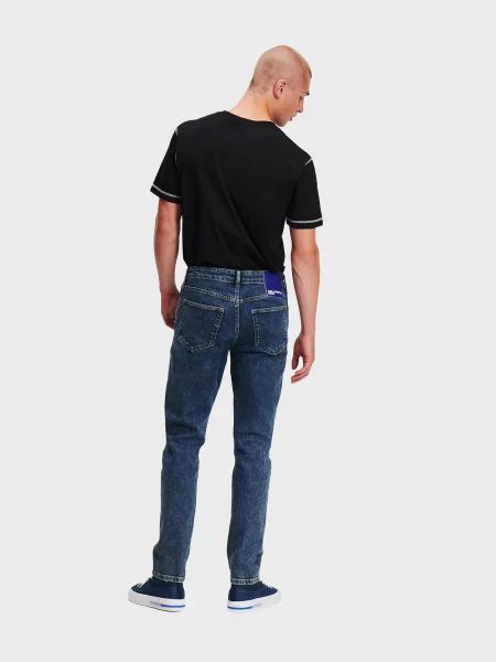 Прямі джинси Karl Lagerfeld Jeans бавовна/еластан синій