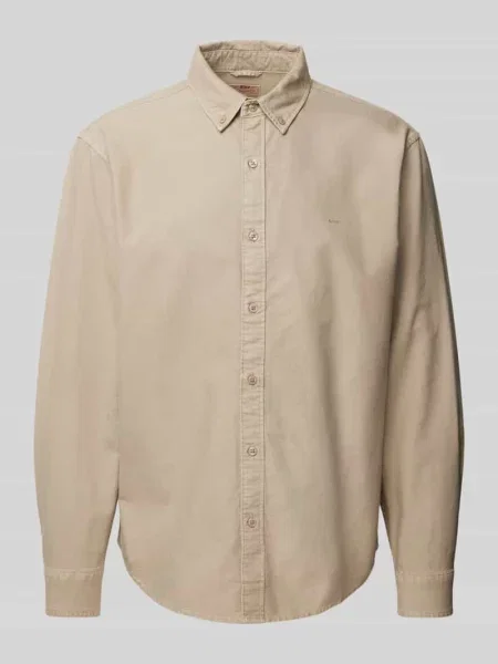 Koszula casualowa o kroju regular fit z kołnierzykiem typu button down Levi's beżowa