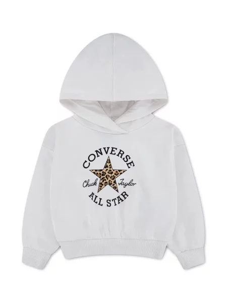 Converse dukserica sa kapuljačom za djecu s pamukom bijela
