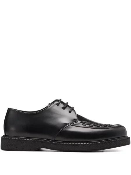 Pantofi derby Vinny's cu șireturi din dantelă negru
