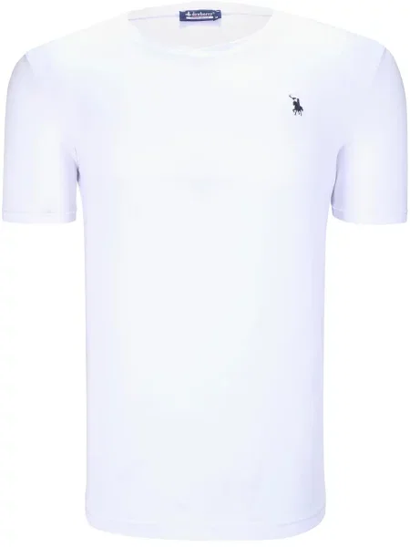 Tricou Dewberry cu decolteu în V alb