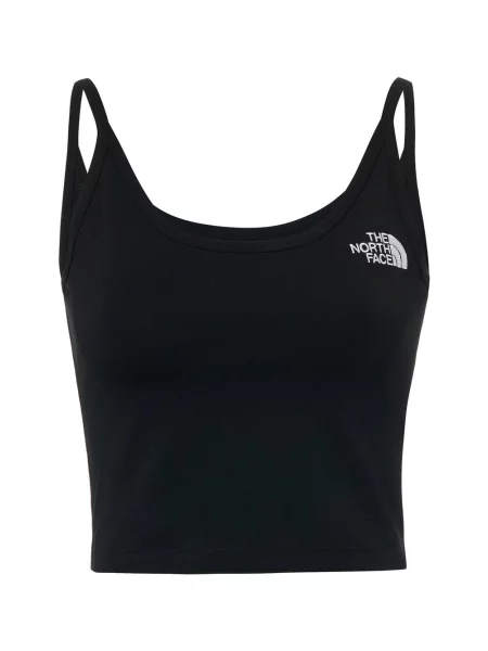 Top The North Face o krotszym kroju czarny