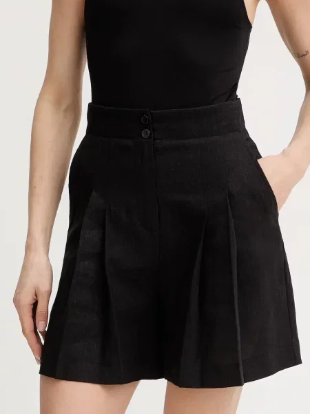 Twinset pantaloni scurți cu in negru