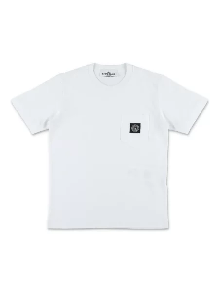 Koszulka dziecięca Stone Island biała