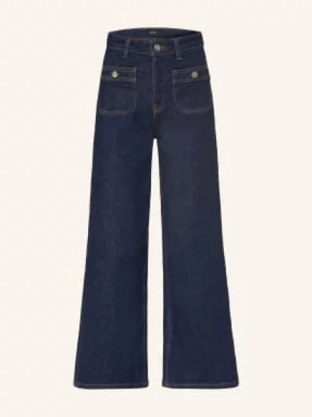 Maje Dżinsy Z Szerokimi Nogawkami blau
