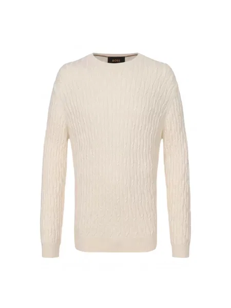 Sweter Boss beżowy