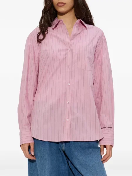 Koszula w paski Samsoe Samsoe w paski różowa