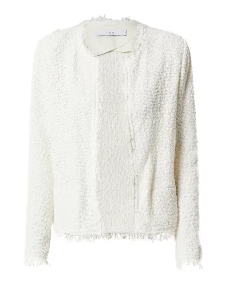 IRO Geacă tricotată alb
