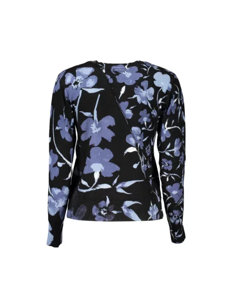 Długi sweter Desigual z długim rękawem elegancki czarny