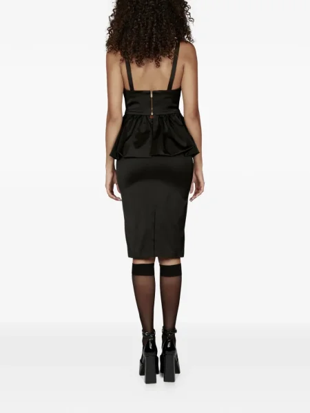 Spódnica midi Mia Peculiar do kolan ze stretchu czarna