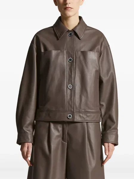 Geanta de piele Peserico maro