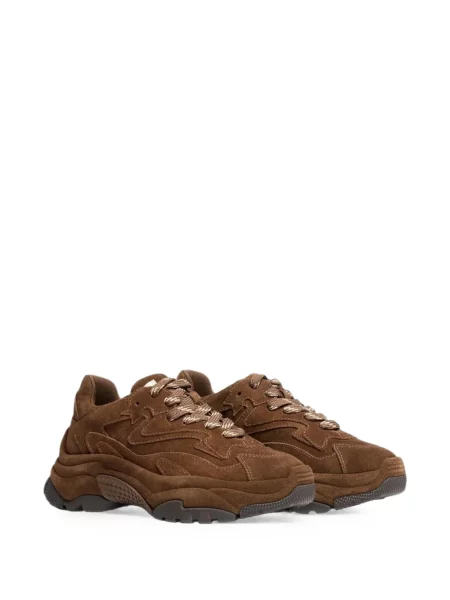 Sneakerși Ash Addict din piele de căprioară maro