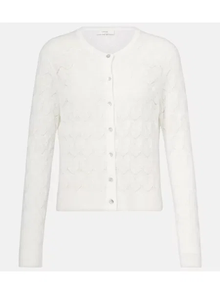 Cardigan Vince alb