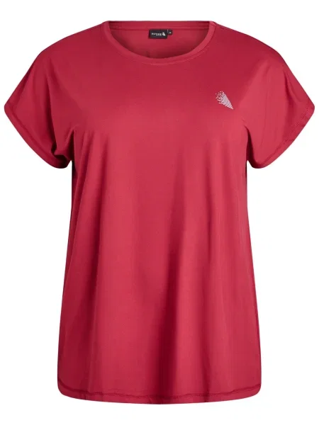 Zizzi Tricou ABASIC roșu carmin / murdar alb