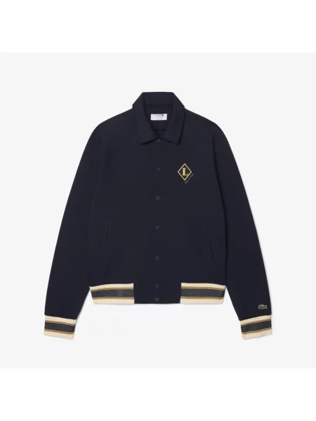 Lacoste Kurtka Varsity Z Naszywką Wyprodukowana We Francji granatowa