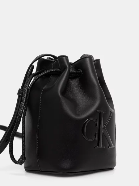 Calvin Klein kabelka typu vak dámska z imitácie kože čierna