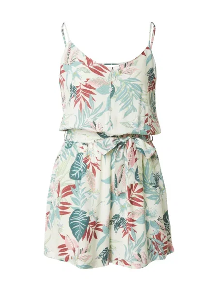 ONLY Kombinezon ONLNOVA smaragd / jelka / rjasto rdeča bela