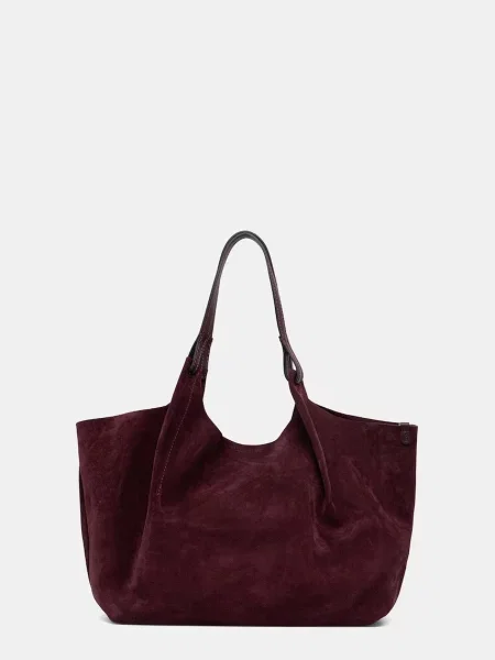 Shopperka Gianni Chiarini skórzana fioletowa