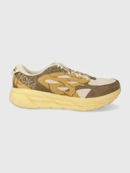 Обувки Hoka Clifton L Suede TP зелено бежово