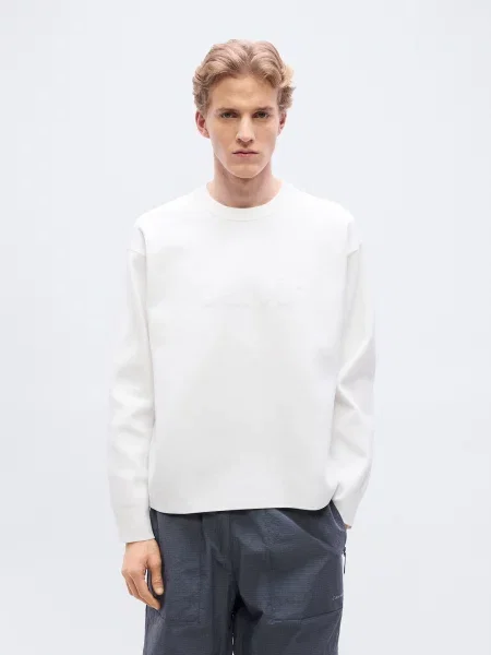 Calvin Klein Jeans Mikina biela