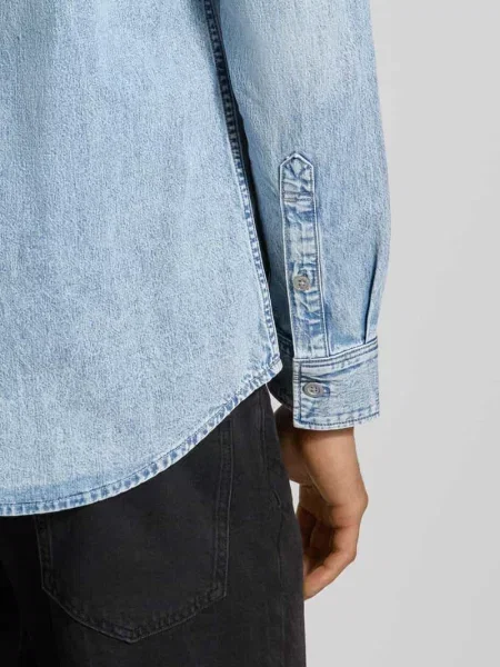 Koszula jeansowa z kołnierzykiem typu kent G-star Raw niebieska