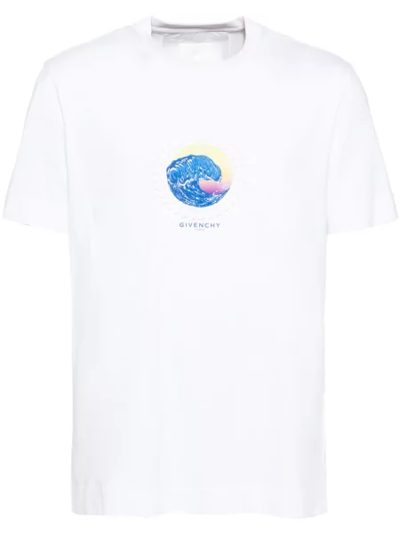 Tricou Givenchy cu imagine alb