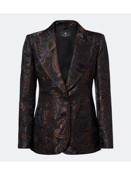 Žakárové sako Etro s paisley potiskem