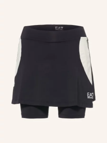 Emporio Armani Spódnica Tenisowa schwarz biała