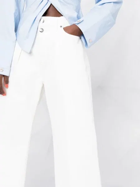 Blugi cu picior larg Frame alb