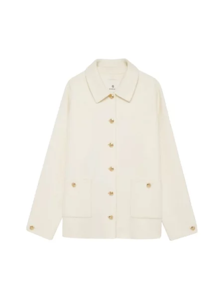 Lniana kurtka Anine Bing biała