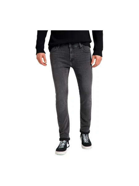 Skinny jeansy skinny Lee czarne