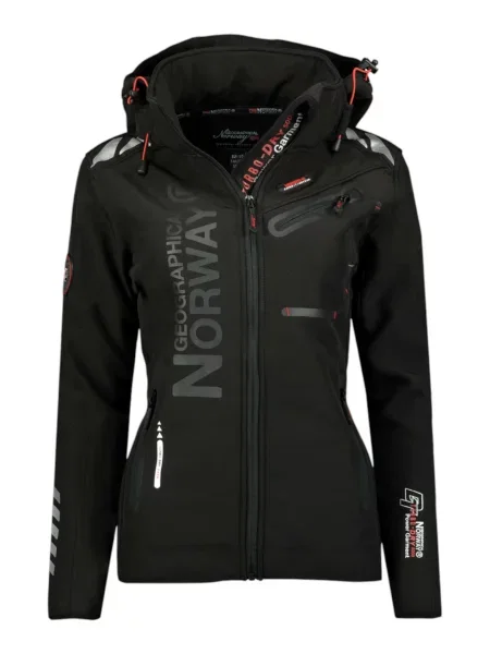 Turystyczna kurtka softshell GEOGRAPHICAL NORWAY Reine Femme czarna