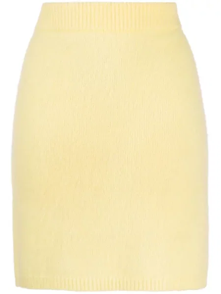 Fustă Cashmere In Love din cașmir galben