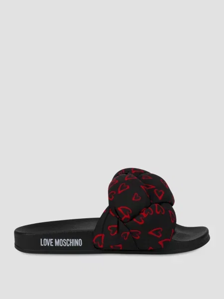 Шльопанці Moschino чорний