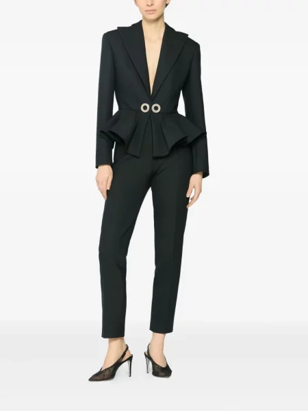 Pantaloni Genny plisate negru