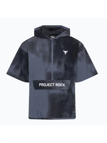 Kurtka treningowa Under Armour Project Rock Warm Up Hooded downpour gray/mod gray