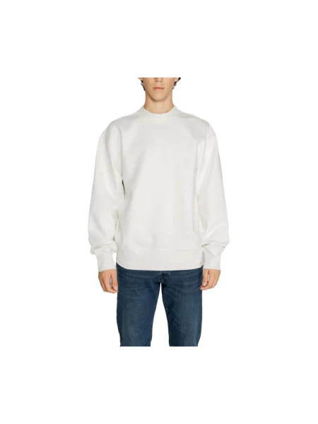 Bluza Calvin Klein Jeans ze spandexu biała