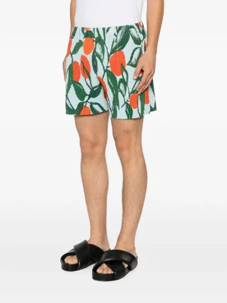 Pantaloni scurți Homme Plisse Issey Miyake cu imagine albastru