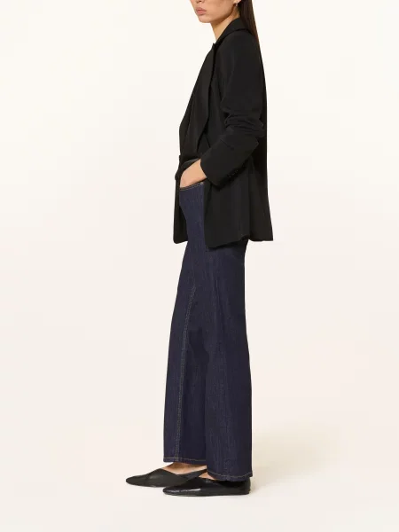 More & More Džíny Se Širokými Nohavicemi rinse wash denim dark blue modré