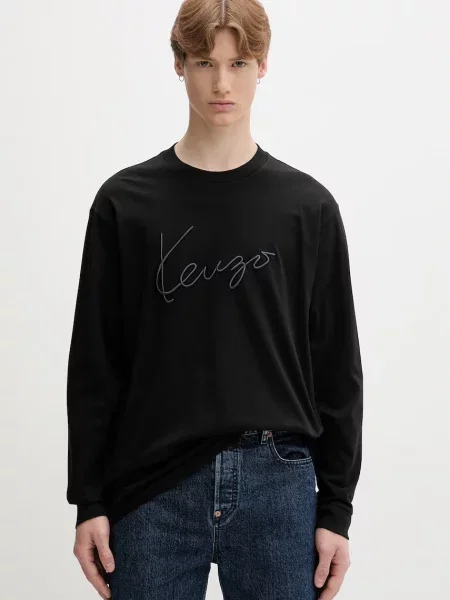 Tricou cu mânecă lungă Kenzo negru