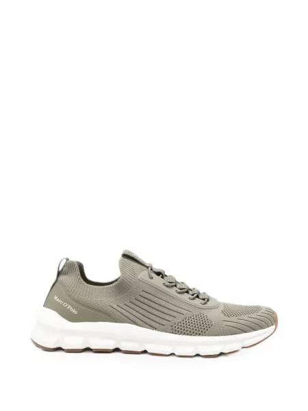 Sneakerși Marc O'polo cu șireturi tricotate verde