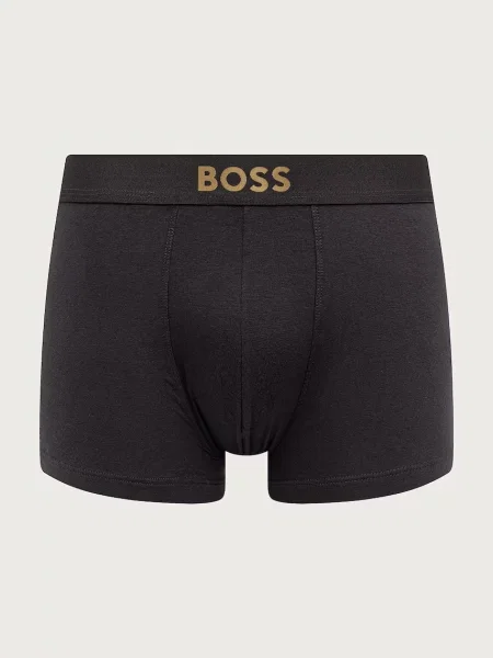BOSS bokserki z Trunk 3P Gold Logo czarne